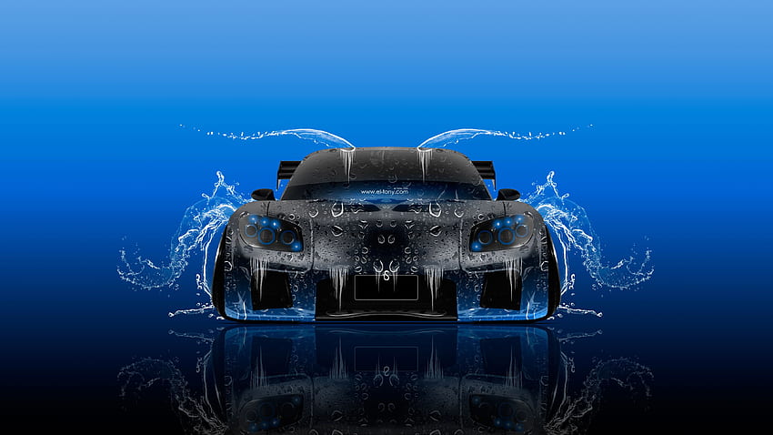 Mazda RX7 VeilSide Tuning JDM Front Water Car 2015 el Tony Cars HD wallpaper