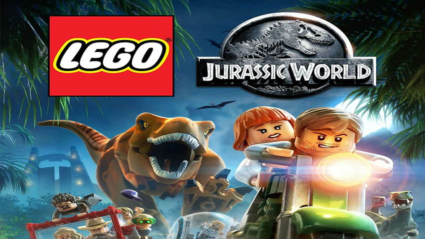 LEGO JURASSIC WORLD Dinosaurier Fantasy Sci Fi Abenteuer Monster Kreatur Action Park 1ljp Poster . HD-Hintergrundbild