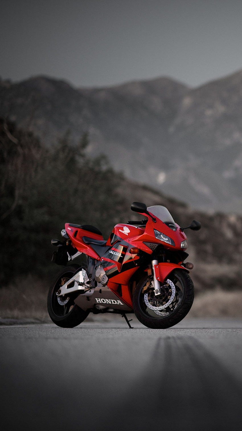 Honda CBR600RR Czerwony sportowy motocykl IPhone 6 6 Plus i IPhone 5 4 Tapeta na telefon HD