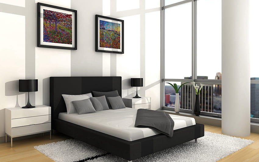 Interior, Paintings, , , Furniture, Bed HD wallpaper