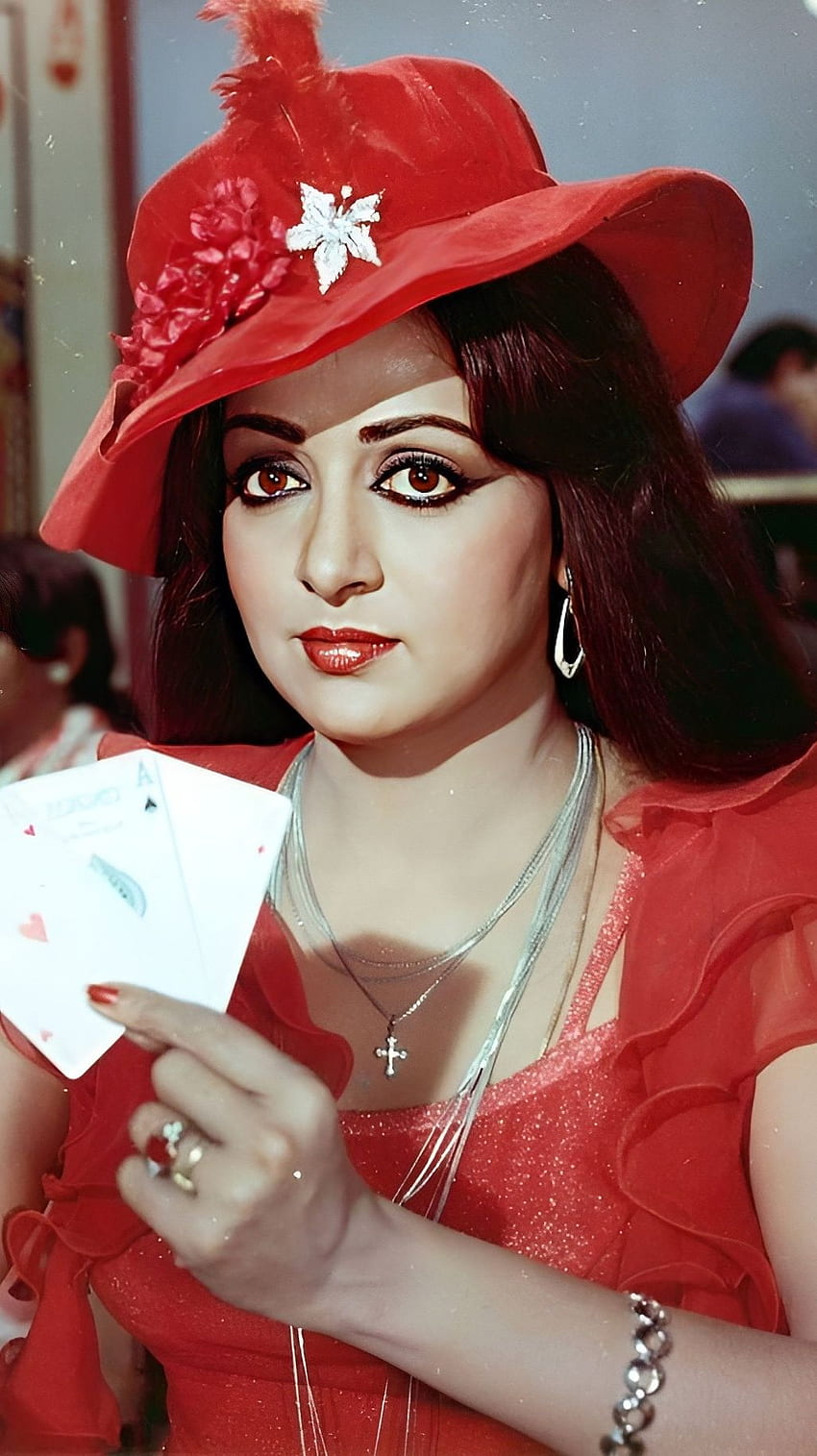 Hema Malini, bollywood actress, , cards HD phone wallpaper