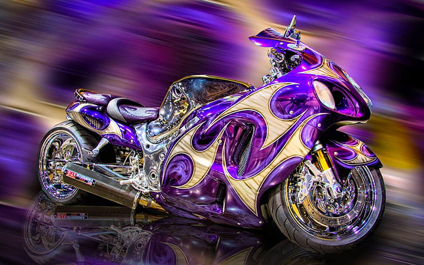 Chopper Motorcycle, Cool Biker HD wallpaper