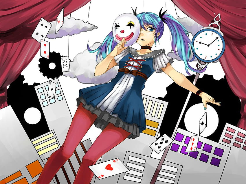 Karakuri Pierrot (Clockwork Clown), Anime Clown papel de parede HD
