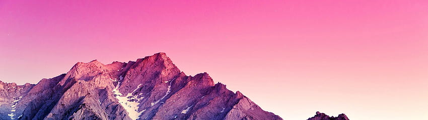 Montaña Púrpura Cielo , 5120x1440 Púrpura fondo de pantalla