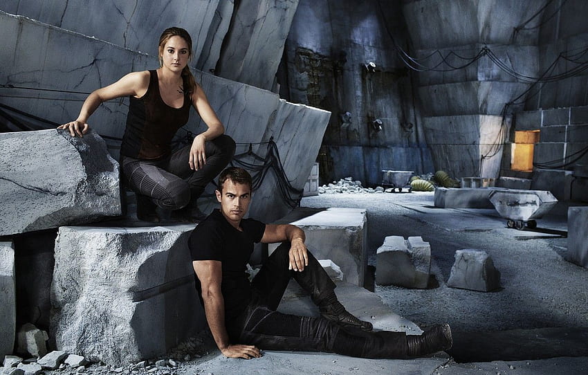 the role, Theo James, Shailene Woodley, Divergent for , section фильмы HD wallpaper