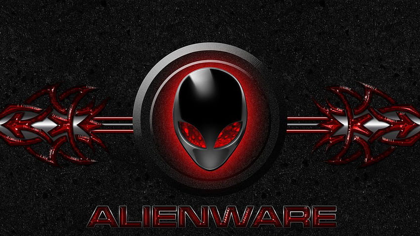 Alienware, Red Alien HD wallpaper