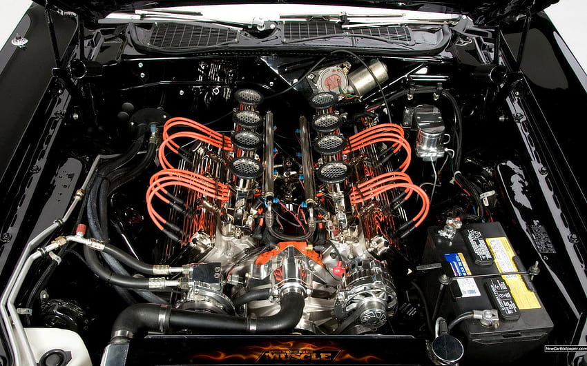 Dodge Challenger engine hot rod muscle cars . . 37602. UP HD wallpaper