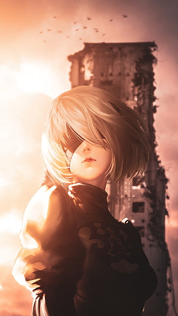 2B, anime-aesthetic, anime-, anime-x-reality, nier-automata, anime ...