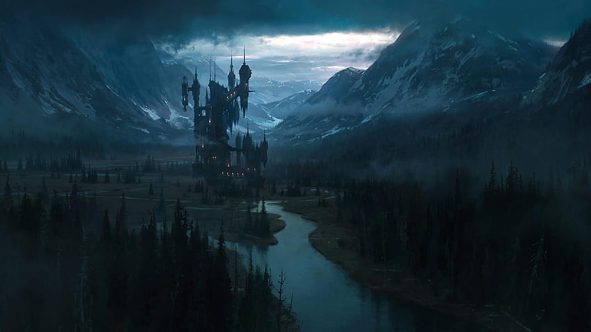 Пейзаж на замъка - Замъкът на Дракула Castlevania Netflix - , Дракула HD тапет