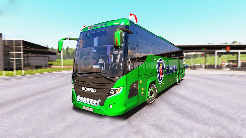 SCANIA TOURING BUS 1.33 DAN 1.34 ATAU MOD BUS HEIGHER - Euro Truck Simulator 2 Mods Wallpaper HD