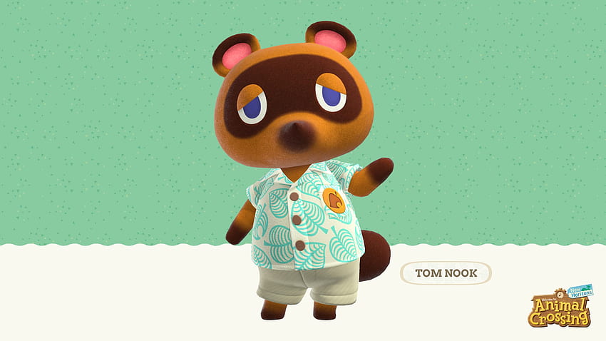 Animal Crossing New Horizons Tom Nook . Cat with Monocle HD wallpaper