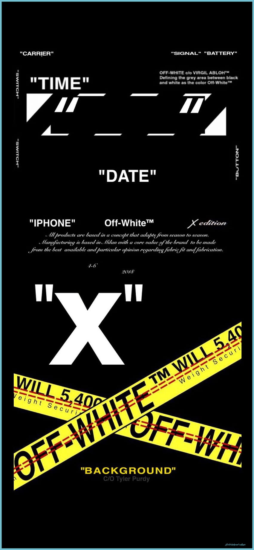 Off White Nike iPhone X - Off White Background HD phone wallpaper