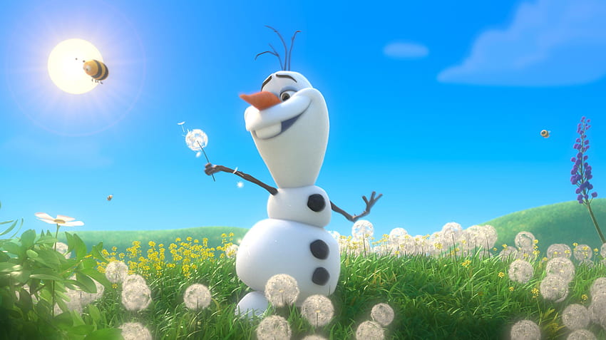 Olaf With Spring : : High Definition : Fullscreen HD wallpaper