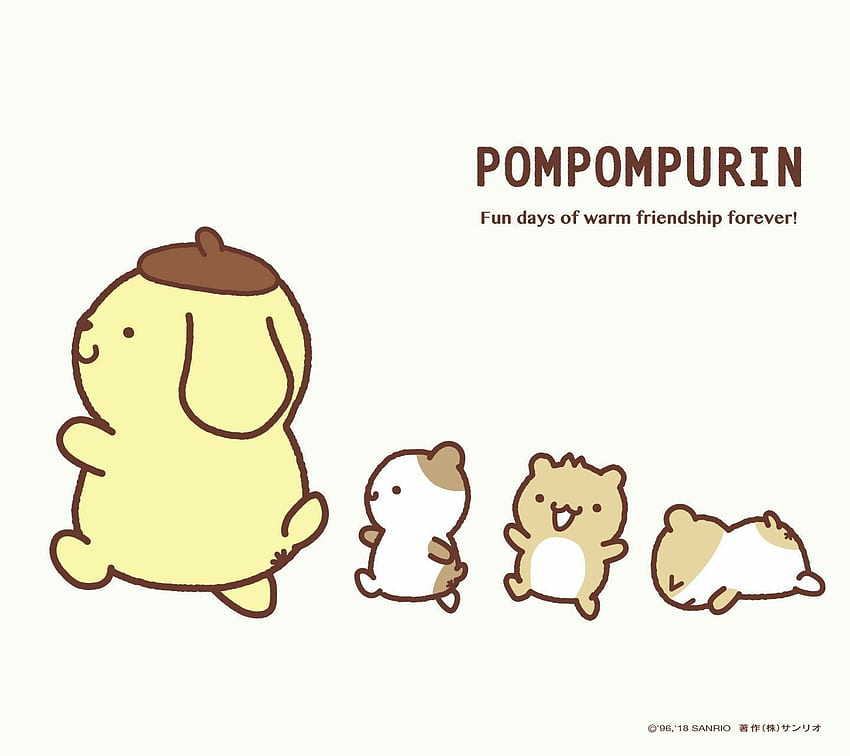 Pompompurina. Pom Pom Purín. personajes de sanrio fondo de pantalla