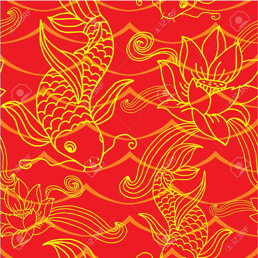 Decorating Ideas: Marvelous Of Flower Seamless Oriental Blue, Red Oriental HD phone wallpaper