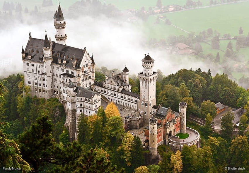 ...* Neuschwanstein Castle*...Germany, nature, Germany, castle, mountain HD wallpaper