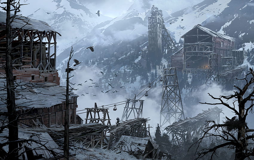 Siberia Rise of the Tomb Raider Village Invierno, Apocalipsis de invierno fondo de pantalla