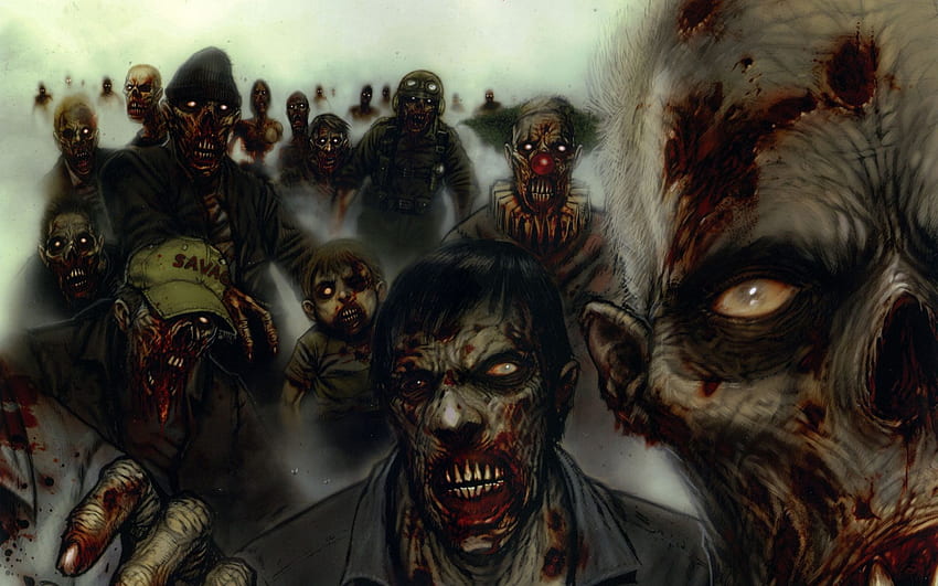 dark, Horror, Gore, Blood, Zombie, Monster /, Scary Zombie HD wallpaper
