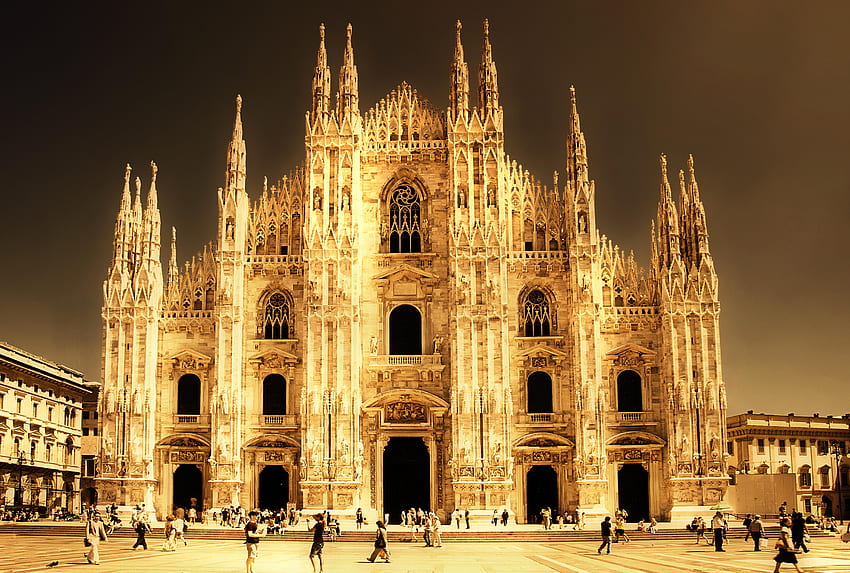 Milan Cathedral and Background , Duomo Di Milano HD wallpaper