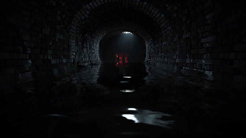 Túnel de hormigón gris y negro, Death Stranding, Mads Mikkelsen fondo de pantalla