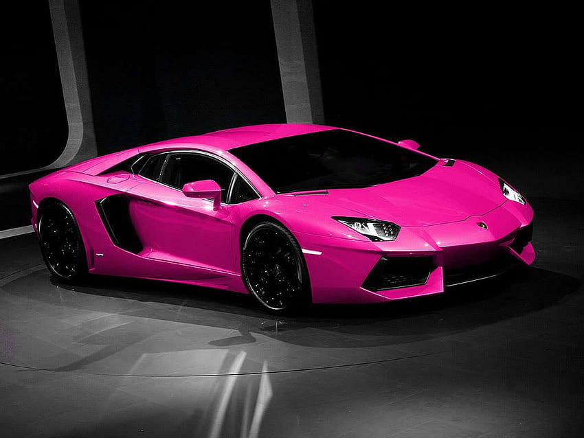 Różowe Lamborghini - Strona Tapeta HD