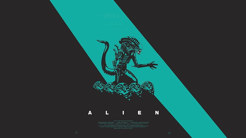 : illustration, artwork, movies, text, logo, graphic, Alien HD wallpaper