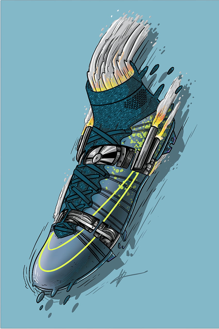 Football Art - Nike Mercurial Superfly 4 Electro Flare. Nike art ...