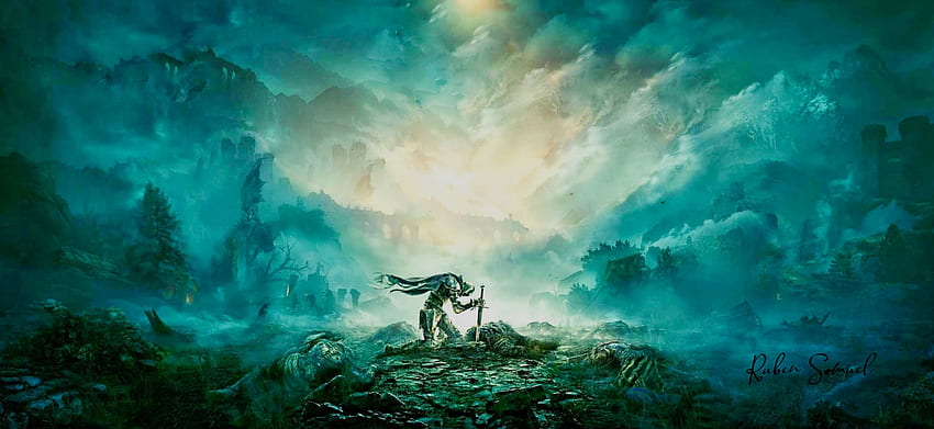 Eldenringe Landschaft, 4blau, 3wunderschön, 2Landschaft, 1Eldenringe HD-Hintergrundbild