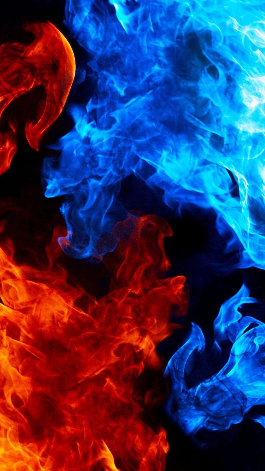 Red And Blue Smoke, Black and Blue Smoke HD phone wallpaper