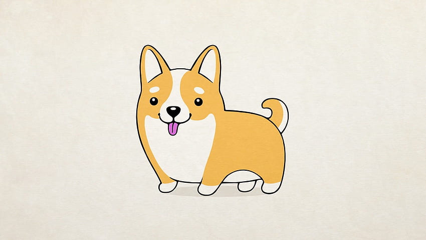 How To Draw A Cute Dog. Cute dog drawing, Dog drawing simple ...