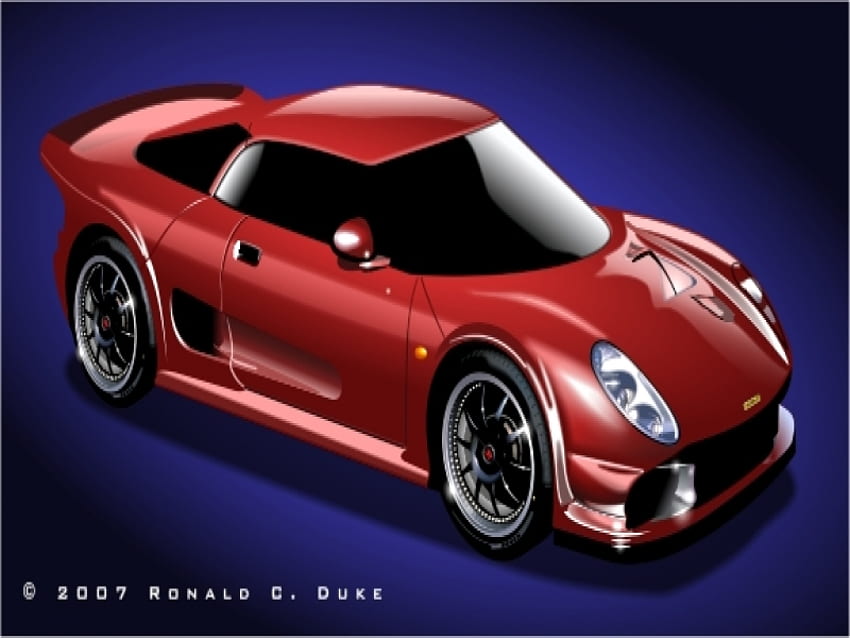 Noblem 12 GTO, car, red HD wallpaper