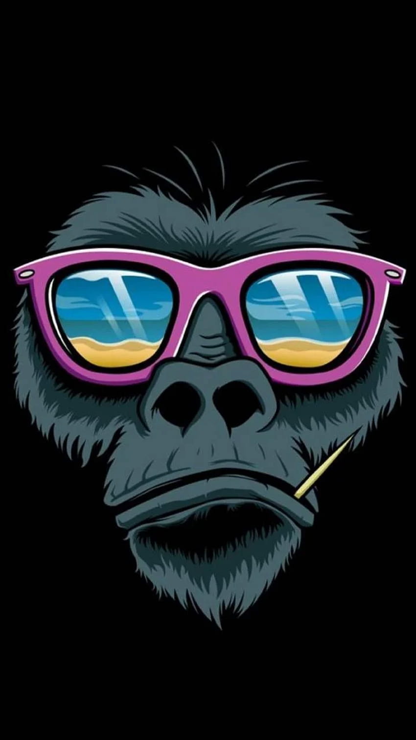 Cool Apes. Monkey , Monkey art, Monkey illustration HD phone wallpaper