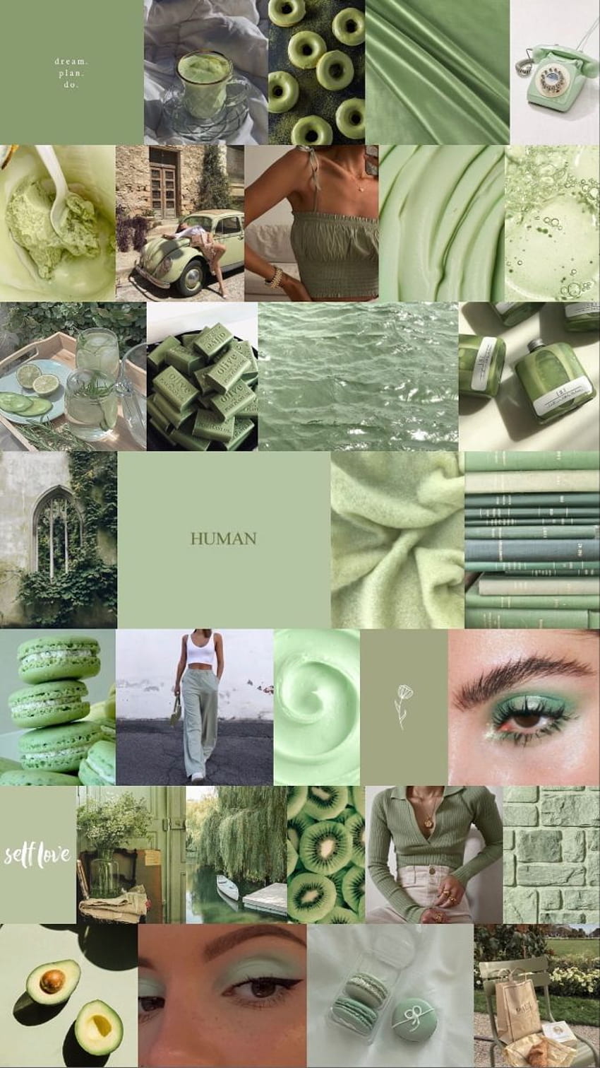 Sage Green Collage HD phone wallpaper | Pxfuel