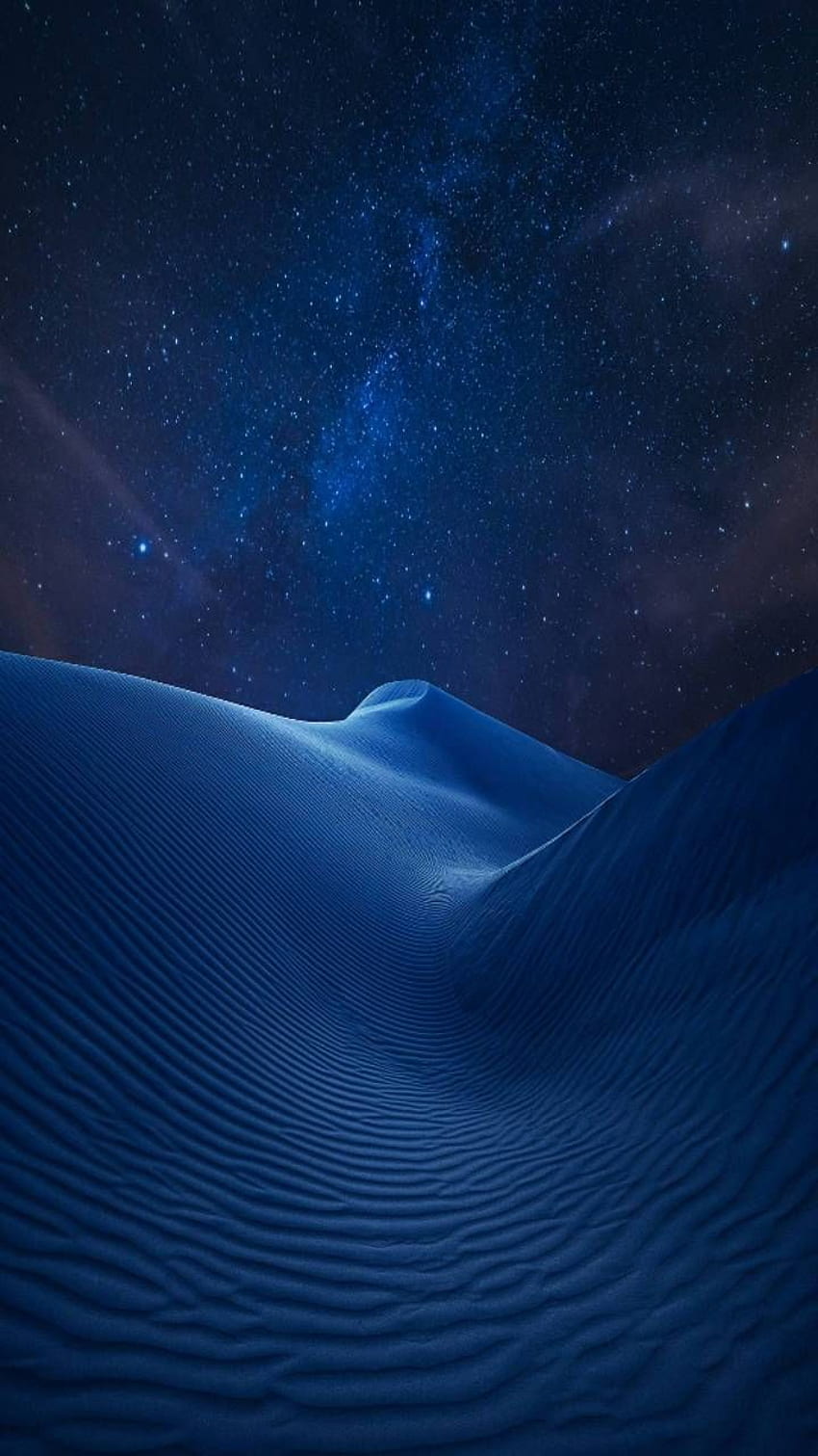 사막의 밤, 푸른 사막 HD 전화 배경 화면