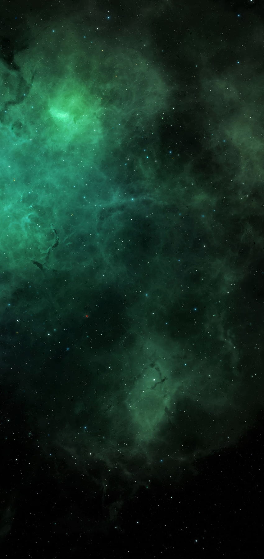 Nébuleuse Sci Fi (), nébuleuse verte Fond d'écran de téléphone HD