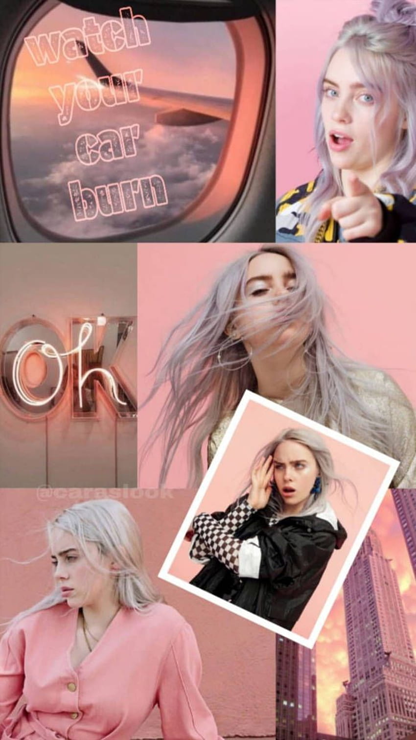 Billie Eilish pink aesthetic HD phone wallpaper