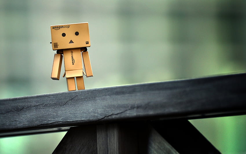 Lonely Danbo, danbo, robot, abstract, graphy, cute, beautiful, lonely HD wallpaper
