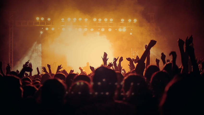 concert, hands up, joy, dark, party, dual wide, 16:9, , , background, 7563, Cool Party HD wallpaper