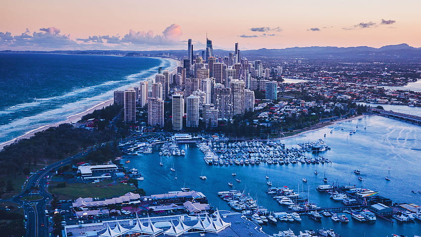 City of Gold Coast Queensland Australia HD wallpaper