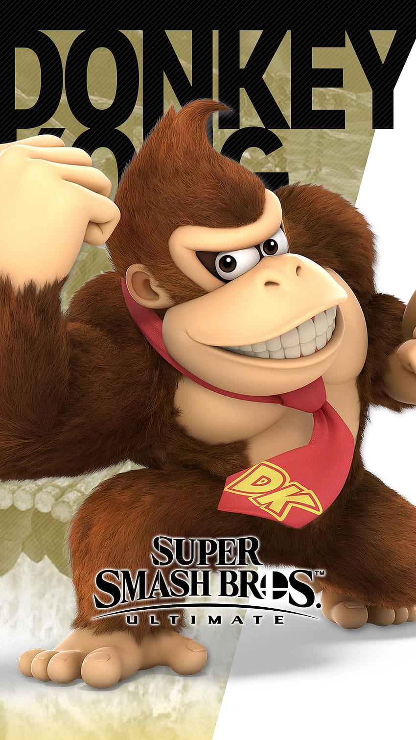 Super Smash Bros Ultimate Donkey Kong. Kot z monoklem, King Kong Tapeta na telefon HD