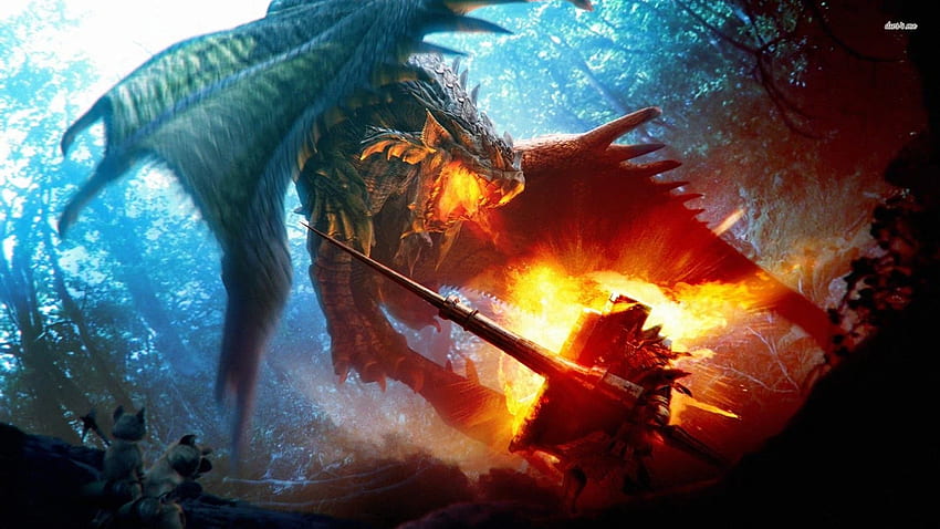 ejderha savaşı 3D Sanat 3D Sanat, Harika Ejderha Savaşı HD duvar kağıdı
