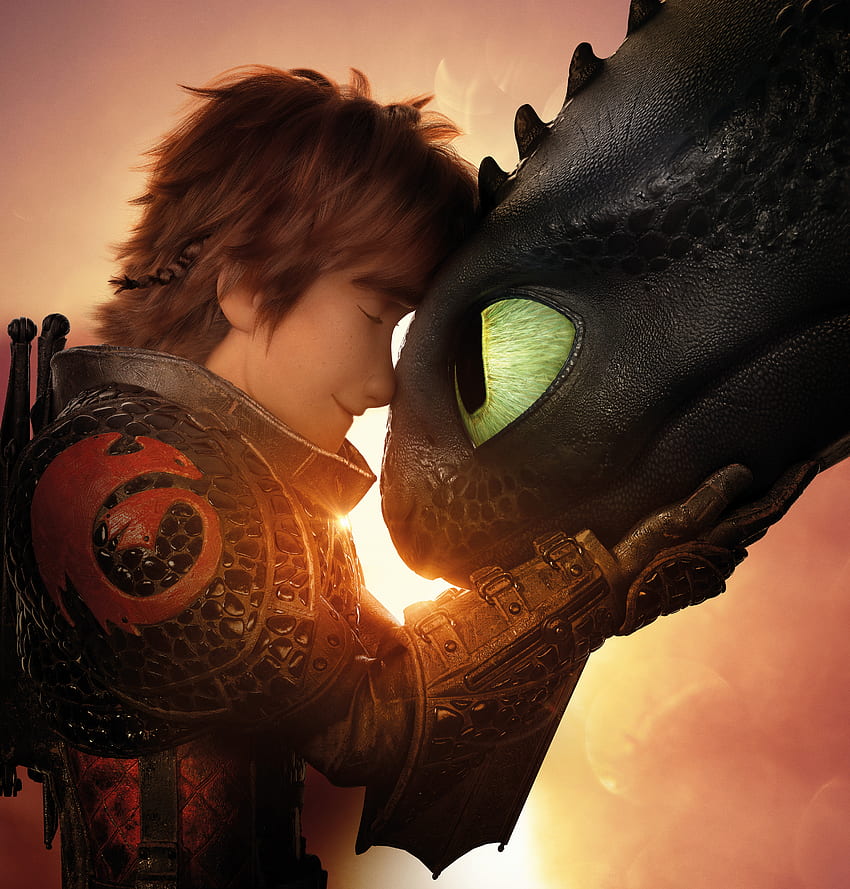 Hiccup And Toothless How To Train Your Dragon 3 - & Background , Hiccup and Astrid HD phone wallpaper
