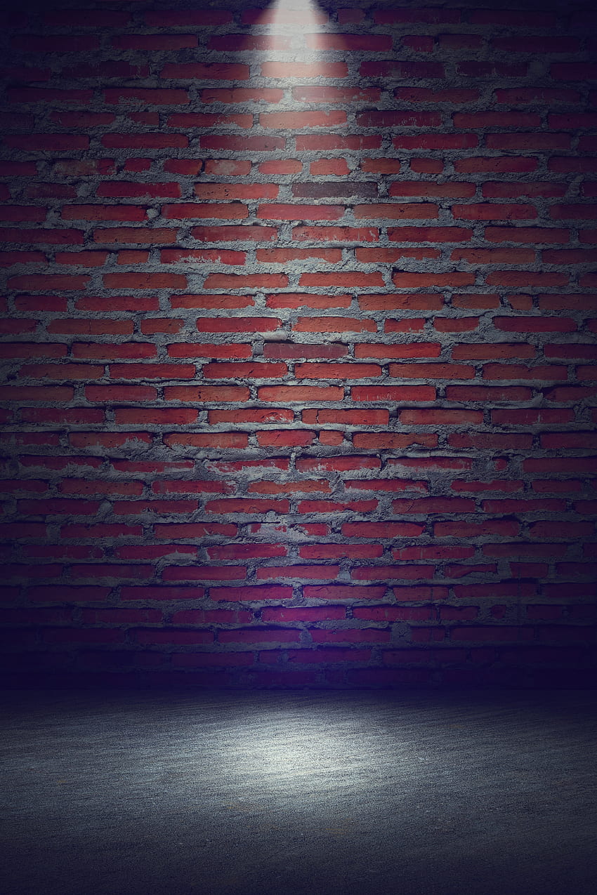 Brick wall, portrait HD phone wallpaper