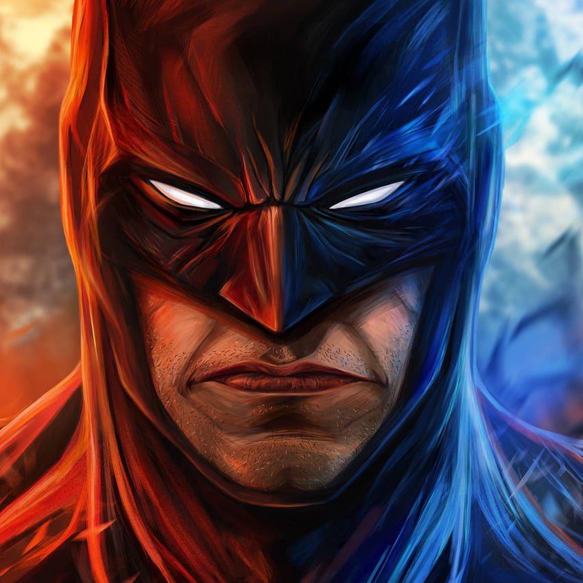 Angry Batman Face Art iPad Air , Superheroes , , and Background HD phone  wallpaper | Pxfuel