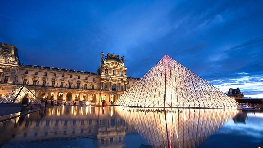 Pirâmide do Museu do Louvre - Qualidade . Museu do Louvre, Museu do Louvre, Arte icônica papel de parede HD