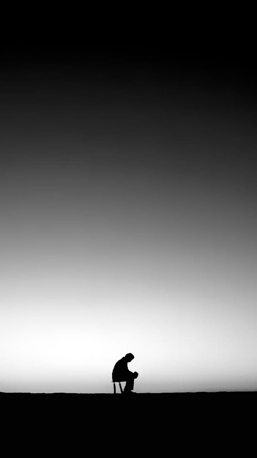 Samotny mężczyzna, samotny abstrakt Tapeta na telefon HD