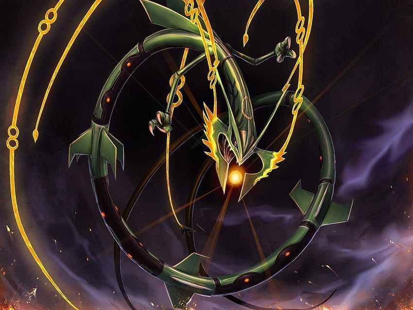 Shiny Rayquaza - Pokémon Fan Art (37443888) - Fanpop