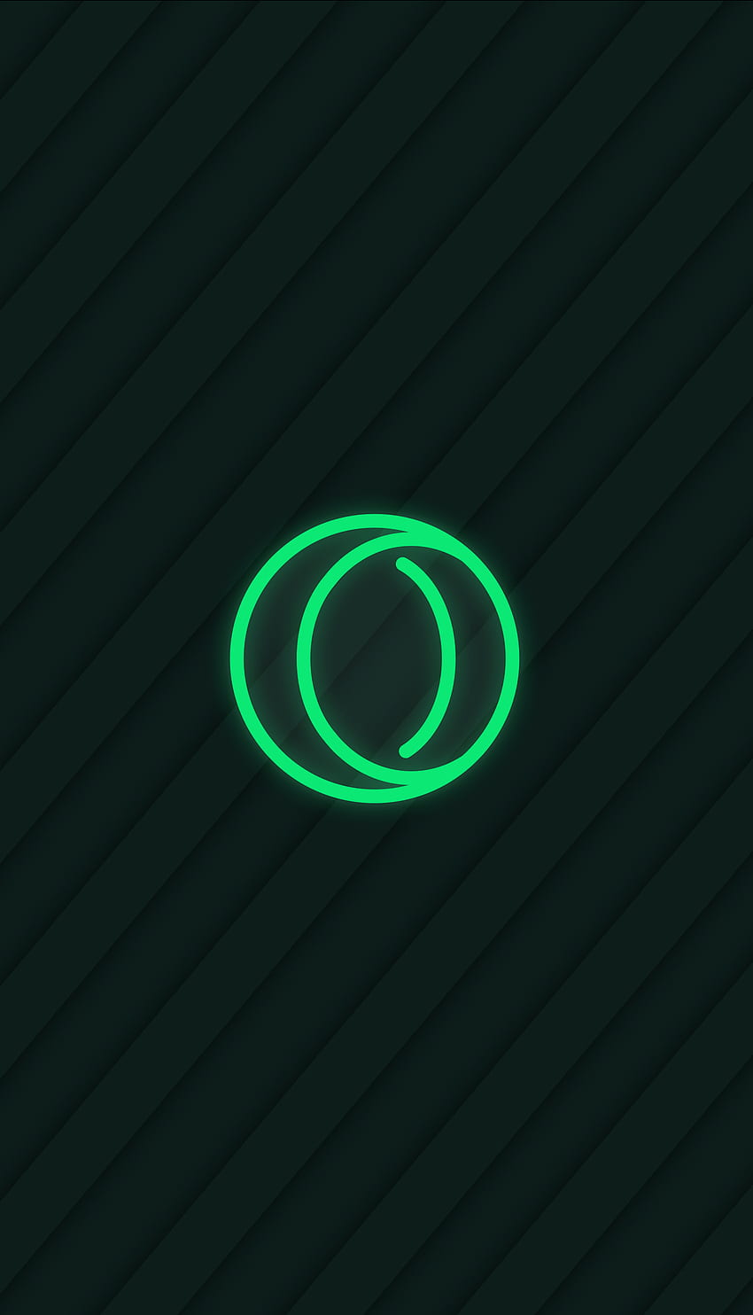 opera GX neon verde, formal, símbolo, neon, visual_effect_lighting, verde Papel de parede de celular HD