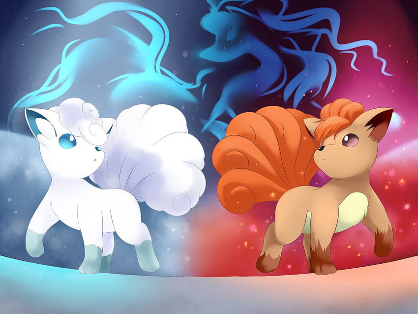 Quando o fogo encontra o gelo: o caminho de Vulpix, Pokémon Vulpix papel de parede HD