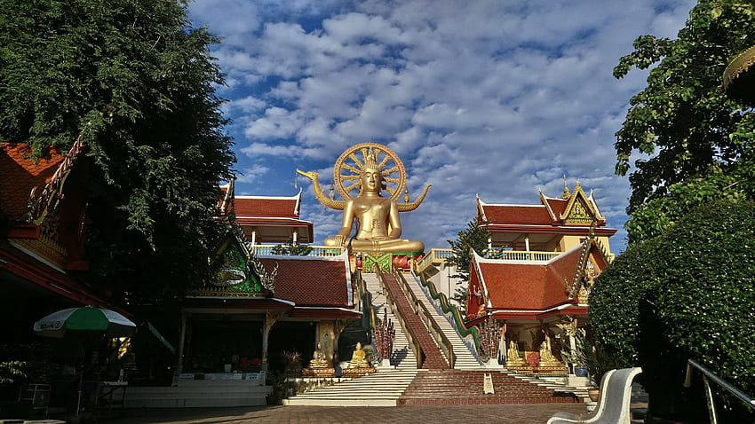 big buddha, koh samui, thailand and background HD wallpaper
